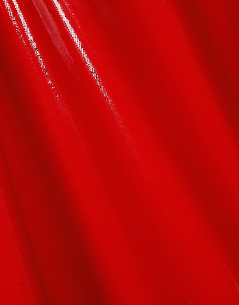 Patent leather trench coat