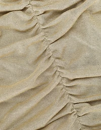 Lurex mesh calf-length dress