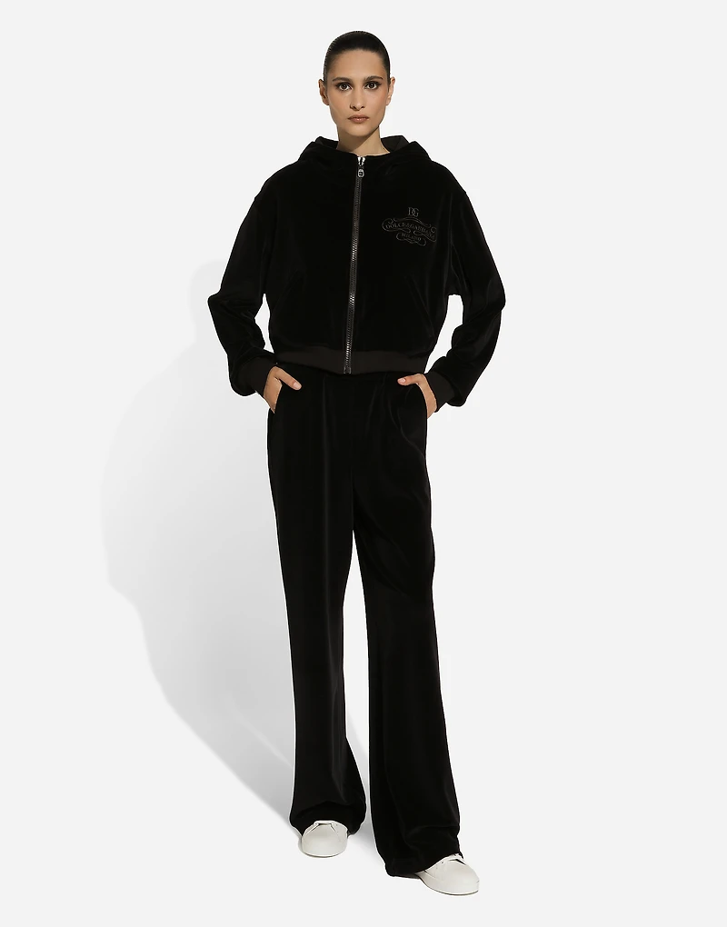 Chenille cotton hoodie