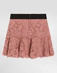 Lace skirt with DG logo