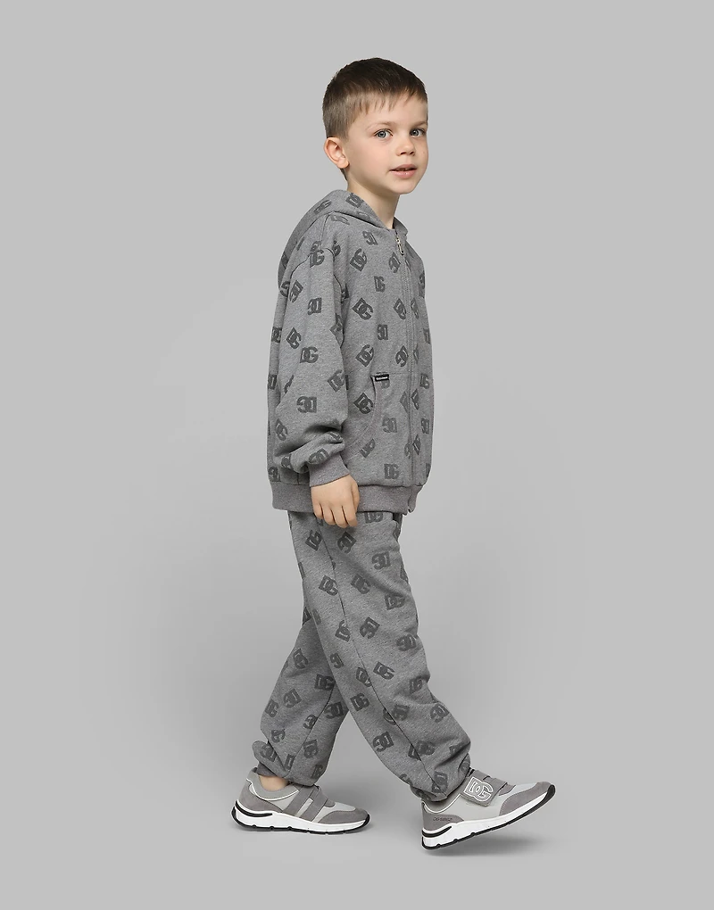 Jersey hoodie with DG logo print