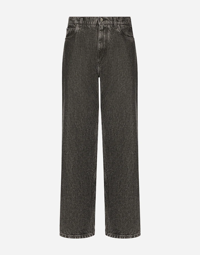 Oversize denim jeans