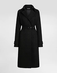 Tweed trench coat