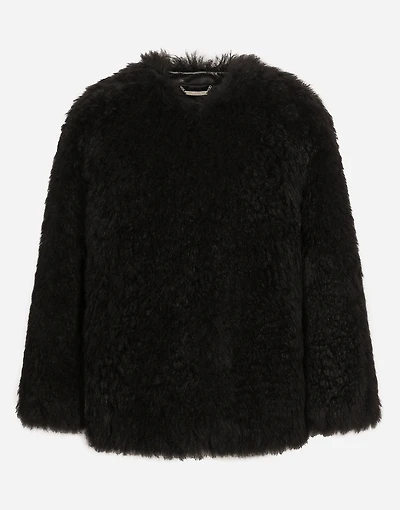 Goat hair cashmere jacket
