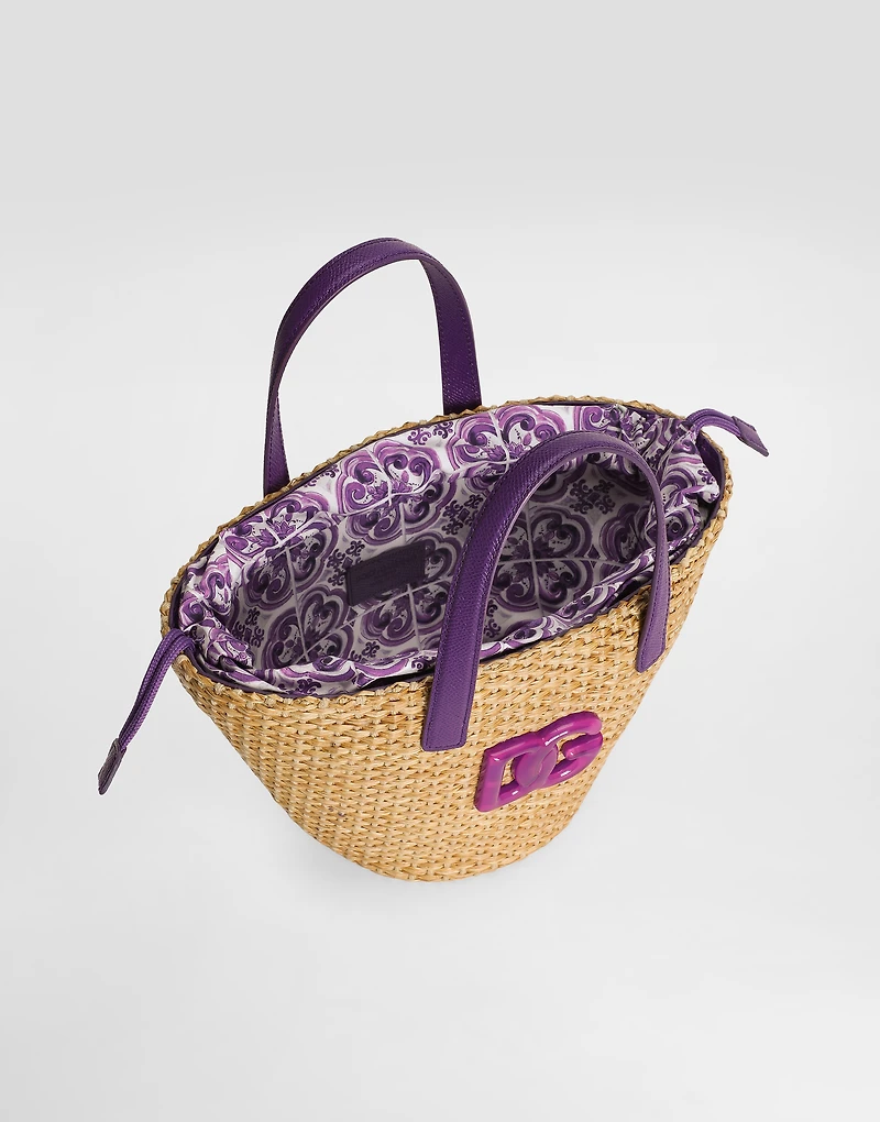 Majolica-print coffa bag