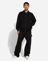 Wool-blend bomber jacket