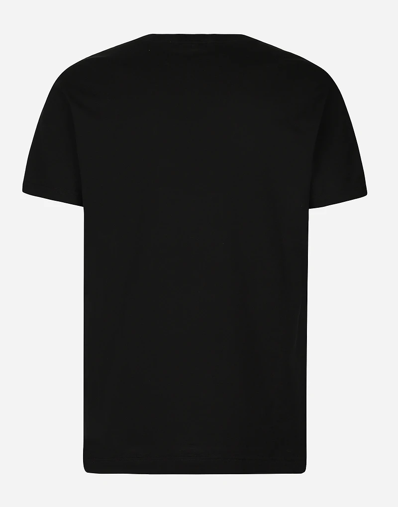 Short-sleeved cotton T-shirt with DG print