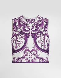 Majolica-print mat top