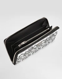 Majolica-print calfskin wallet