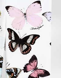 Interlock leggings with butterfly print