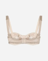 Satin balconette bra