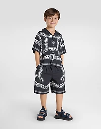 Batik shirt with bandanna print