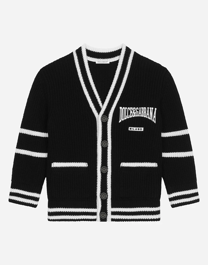 Knit cardigan with Dolce&Gabbana logo