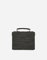 Coated jacquard box bag
