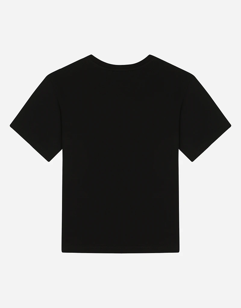 Jersey T-shirt with logo print