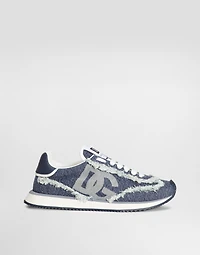 Mixed-material DG CUSHION sneakers