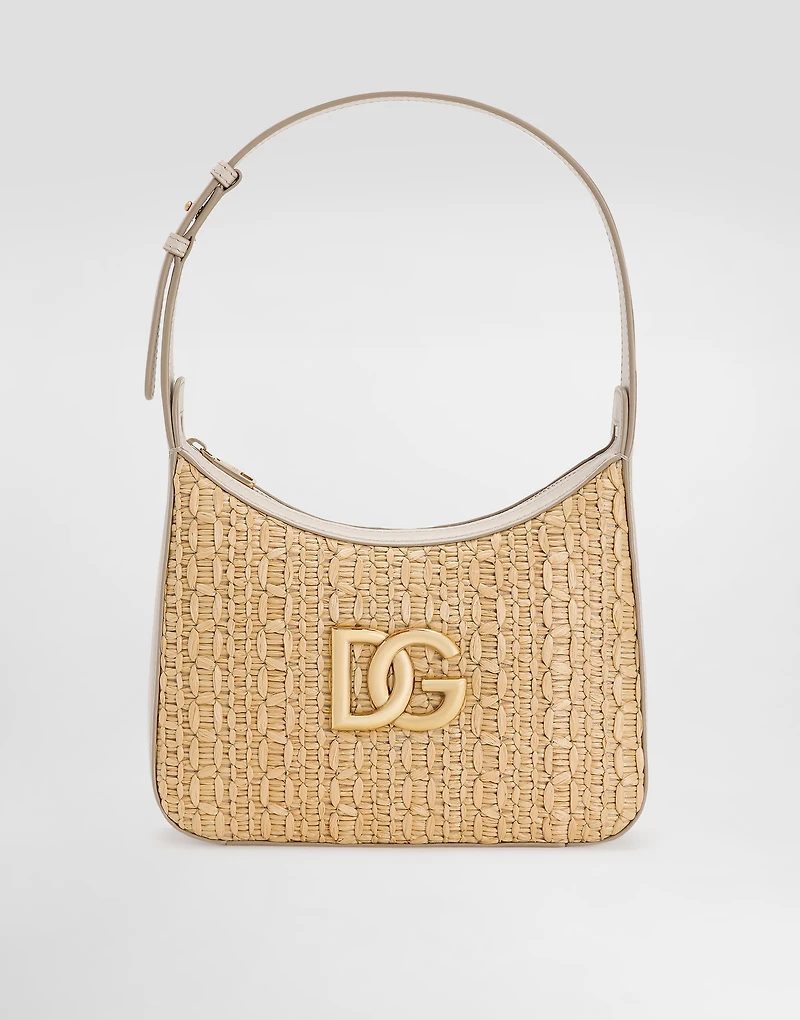 Rafia crochet shoulder bag