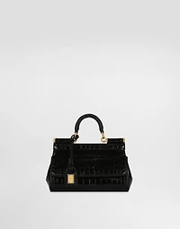 Elongated Sicily handbag in alligator leather