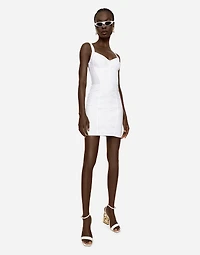 Corset-style slip dress