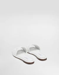 Flat calfskin slippers