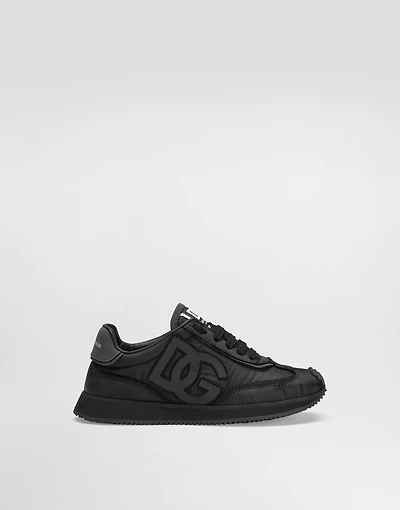 Sneakers nylon and nappa calfskin