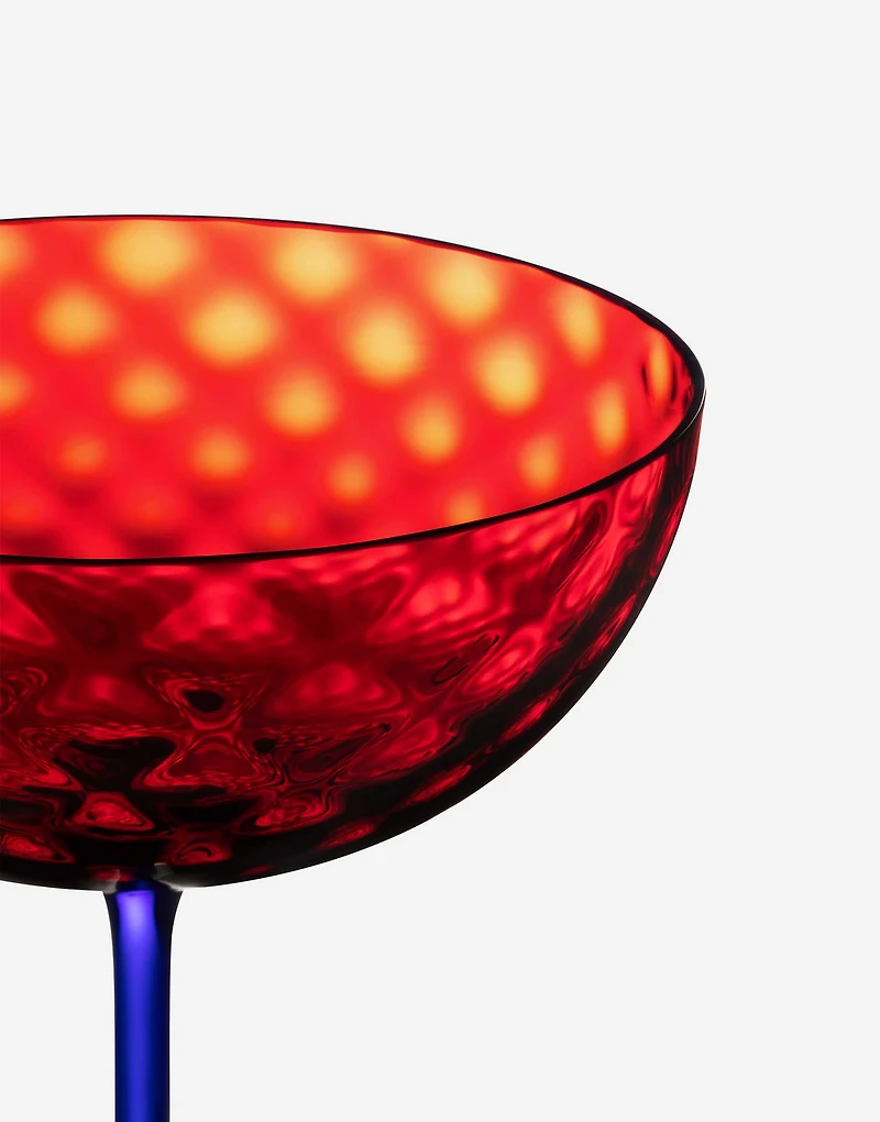 Hand-Blown Murano Champagne Glass