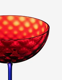 Hand-Blown Murano Champagne Glass