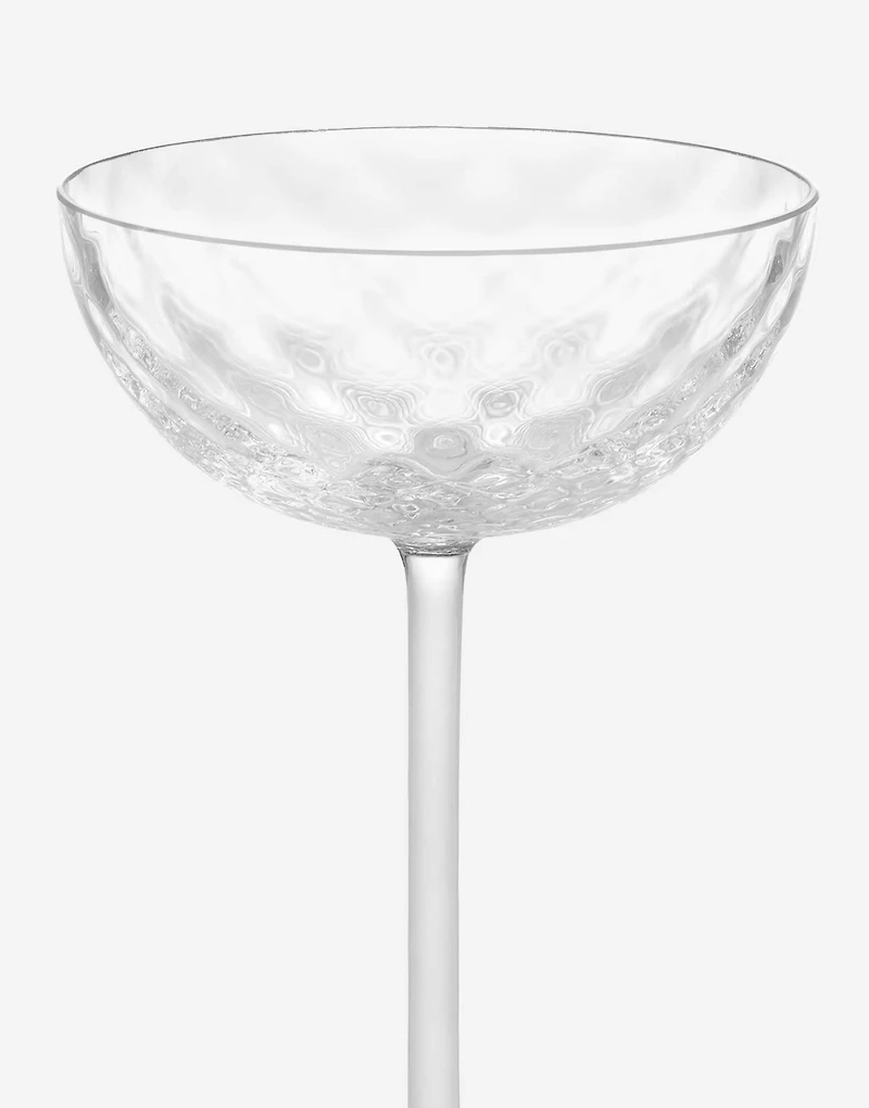 Hand-Blown Murano Champagne Glass