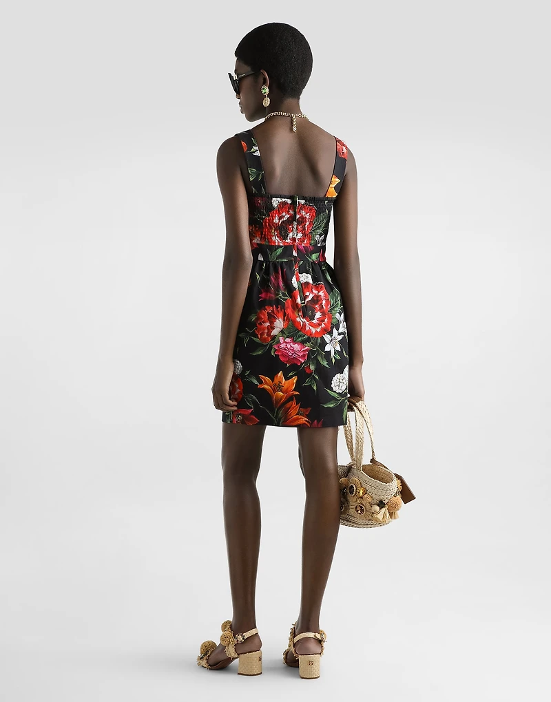 Flower-print dress