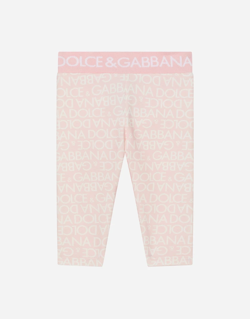 Interlock leggings with all-over logo print