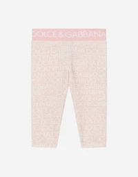 Interlock leggings with all-over logo print