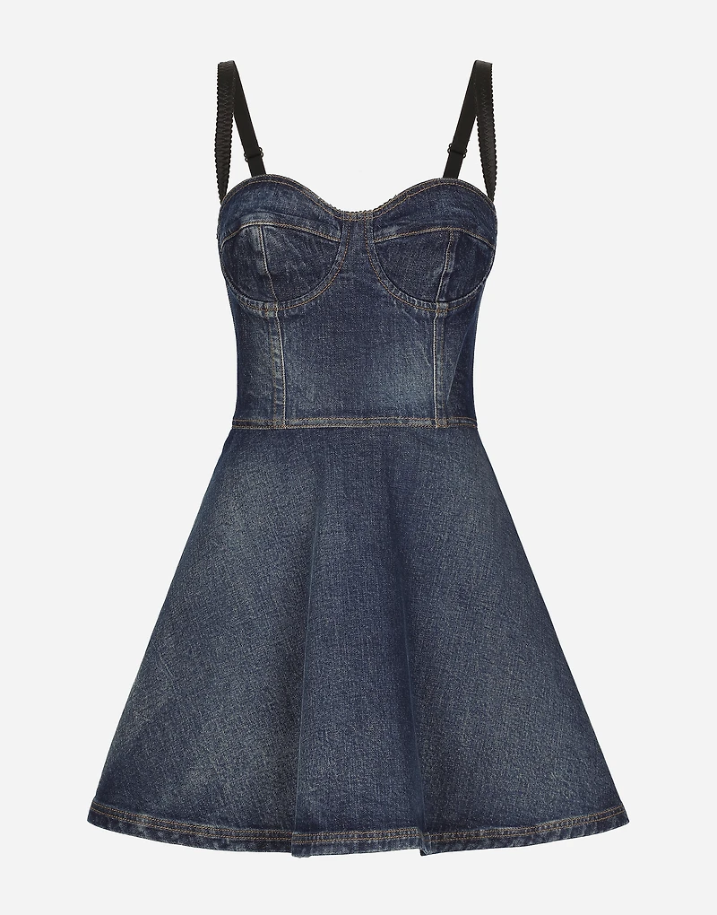 Short denim corset dress