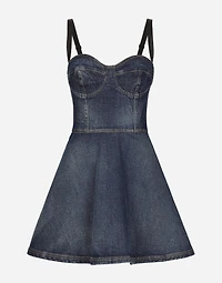 Short denim corset dress