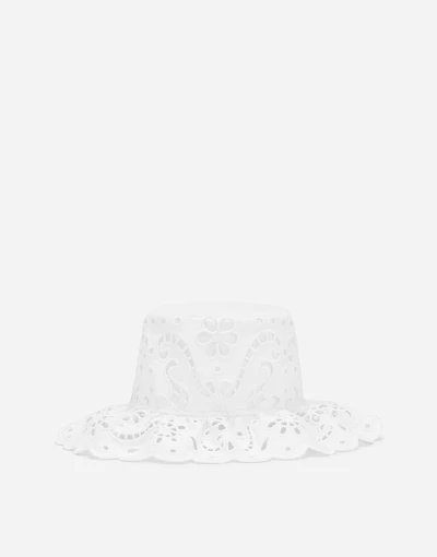 Cotton broderie anglaise hat