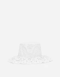 Cotton broderie anglaise hat