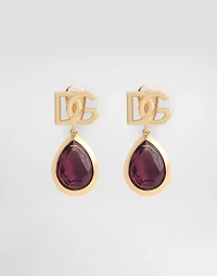 Logo clip earrings
