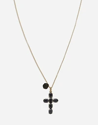 Sicily Pendant 18-carat yellow gold and black sapphires