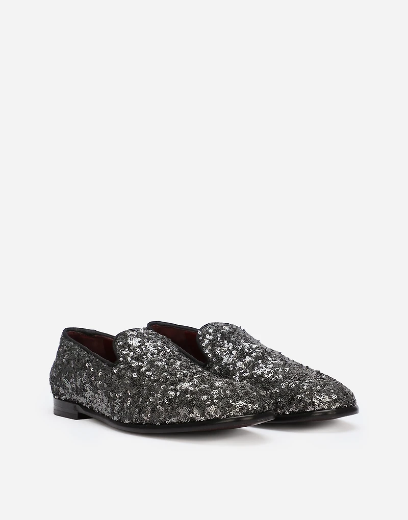 Sequined slippers