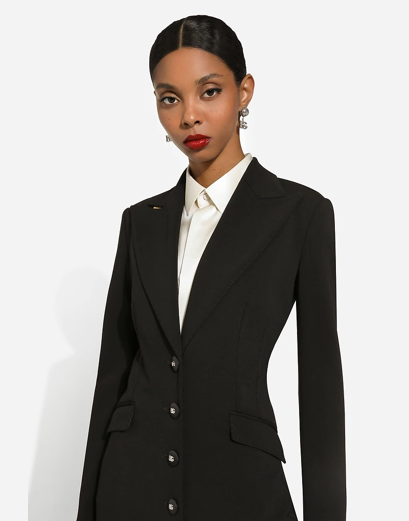 Jersey Milano rib coat