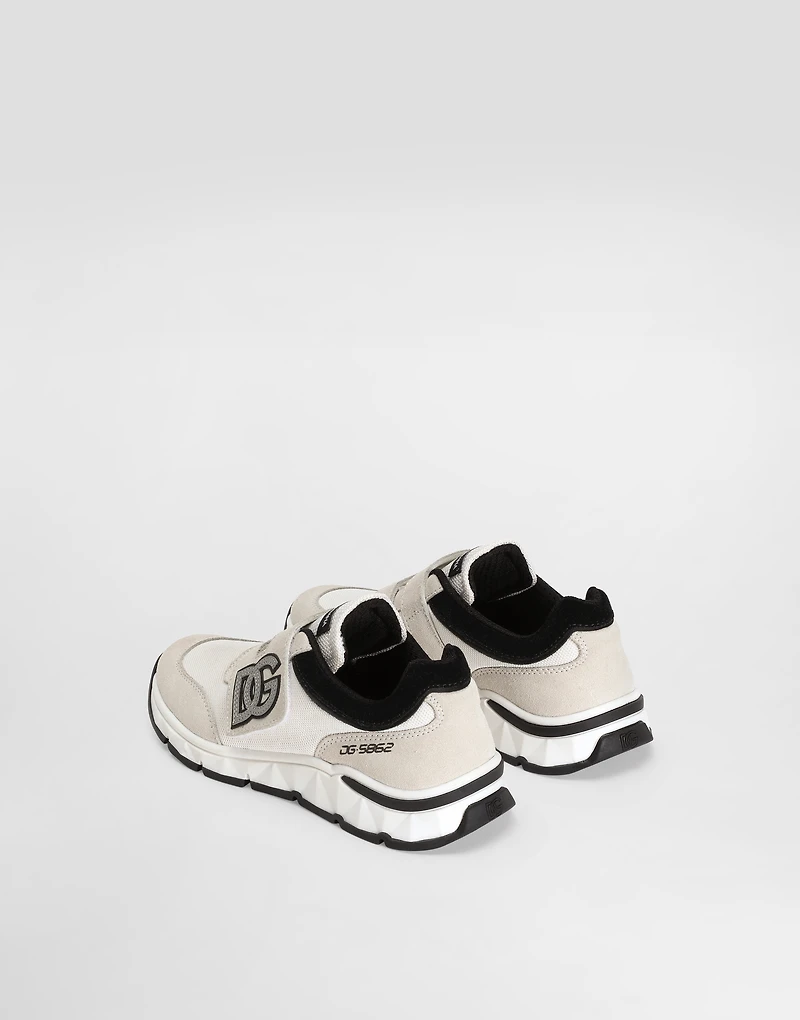 DG running split calfskin sneakers