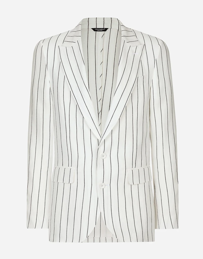 Single-breasted linen Sicilia-fit jacket