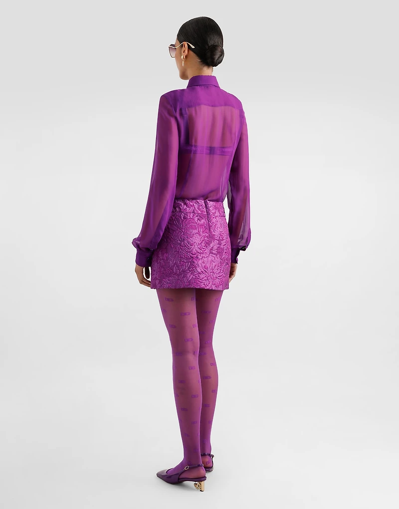 Brocade miniskirt