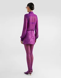 Brocade miniskirt