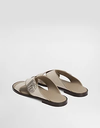 Salt&pepper nappa sandal