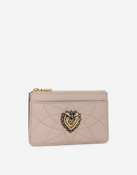 Medium Devotion card holder in quilted nappa leather