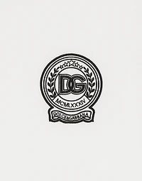 Cotton T-shirt with logo embroidery print
