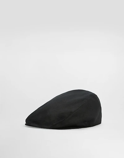 Linen flat cap