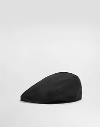 Linen flat cap