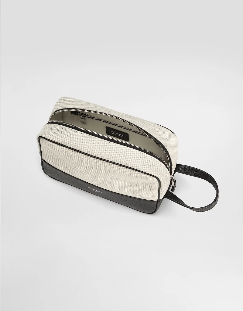 Atene salt&pepper necessaire with leather details