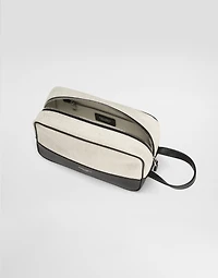 Atene salt&pepper necessaire with leather details